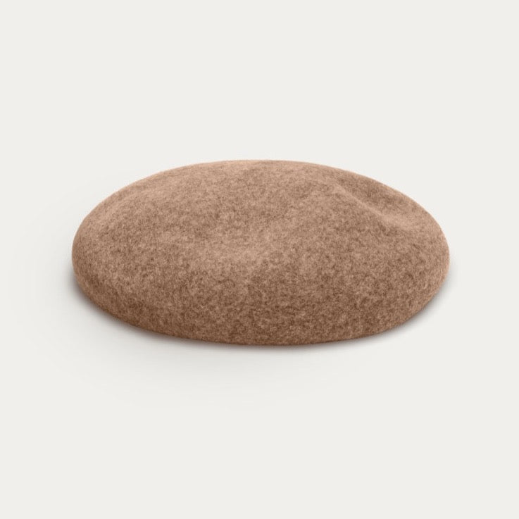 YERSE Wool Beret Camel