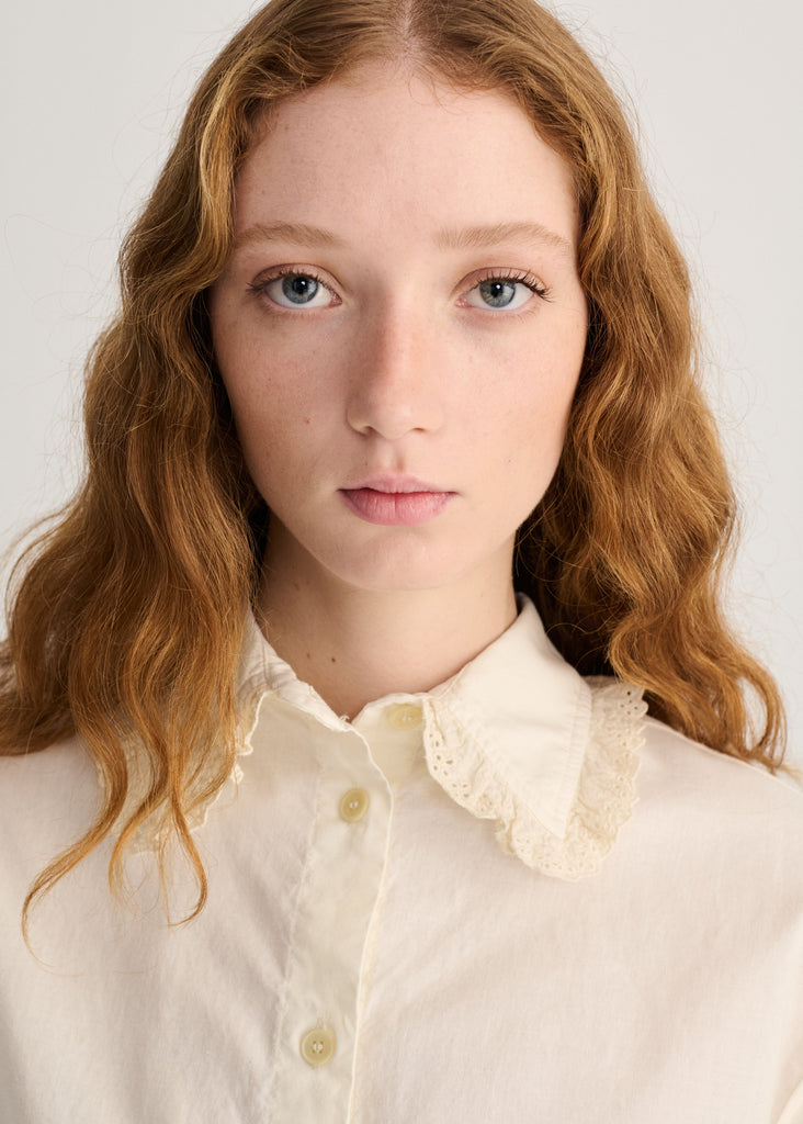 BOBO CHOSES&nbsp;Lace Ending Poplin Shirt