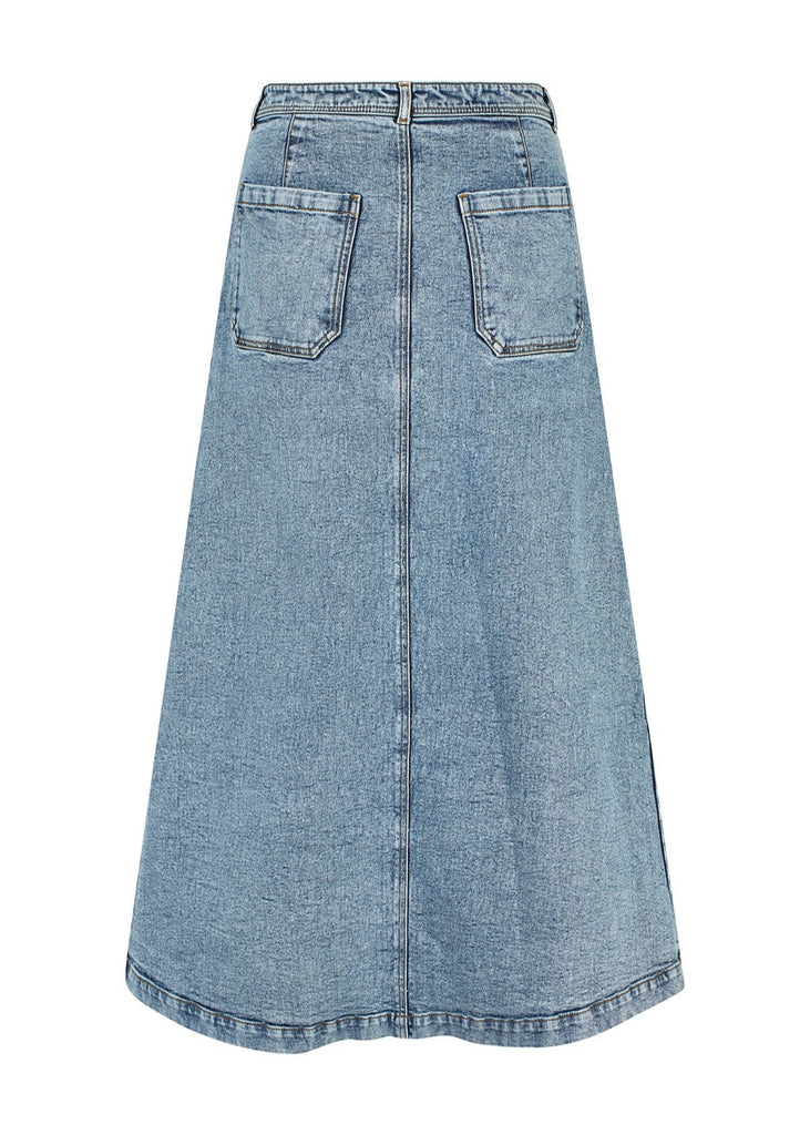 Lollys Laundry Luna Skirt In Denim