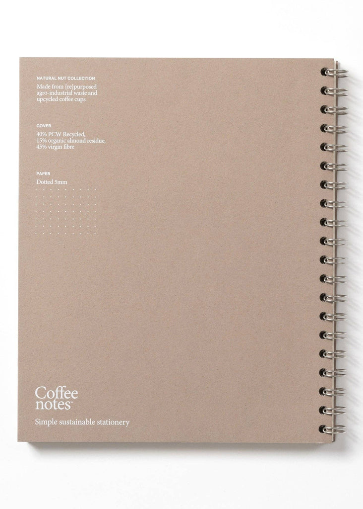 Almond Wirebound Notebook (Dotted)