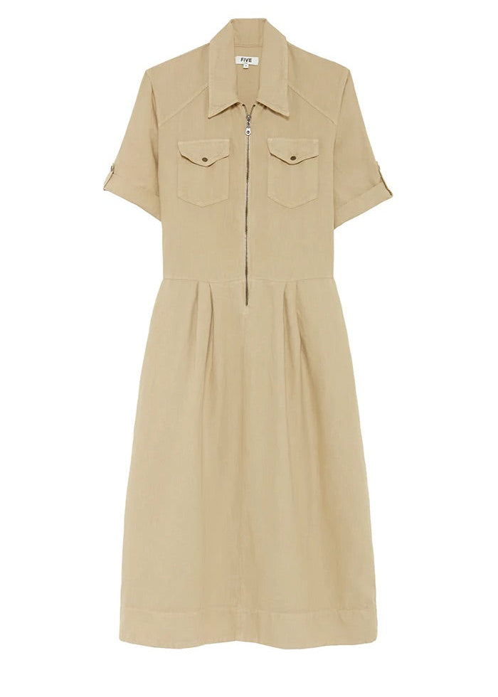 Five Rainy Dress in Parchment