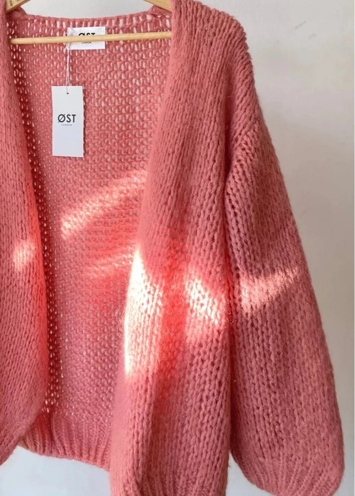 ØST London Smila Cardigan in Antique Pink