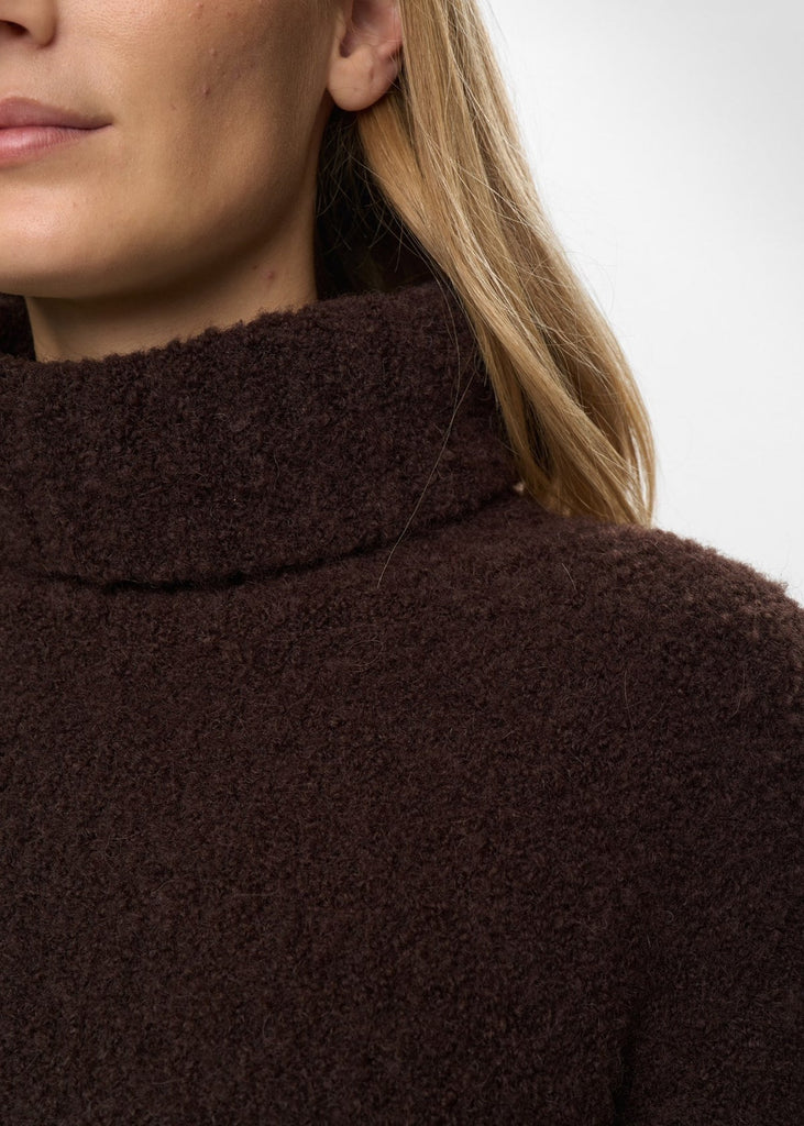 NUWILLA CROPPED PULLOVER - Black Coffee