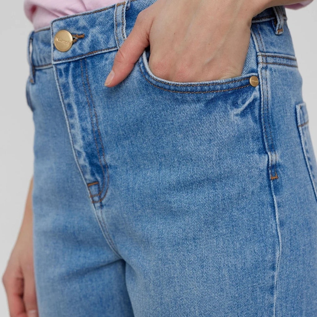Numph Nutoronto Jeans In Medium Dark Denim