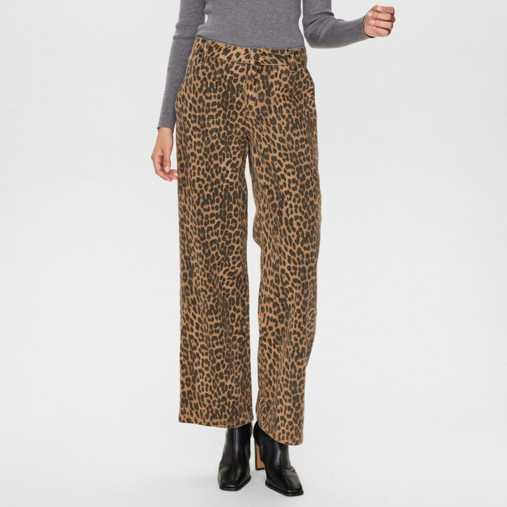 Nugigi Pants in Tigers Eye - Leopard Print Trousers