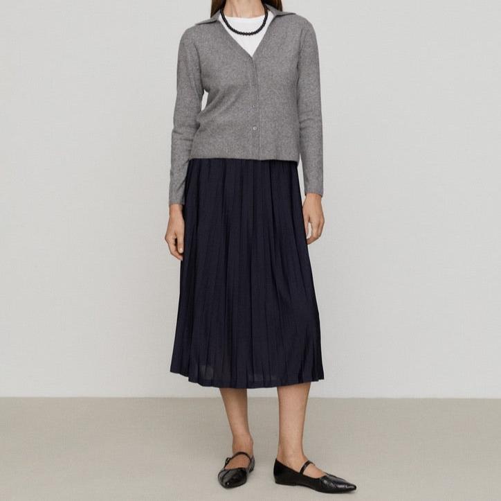 ese o ese Sandy Pleated Midi Skirt