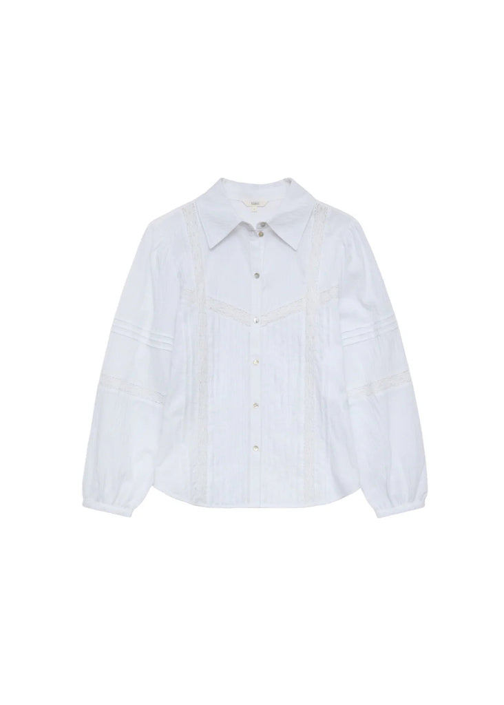 White button-up shirt on a white background