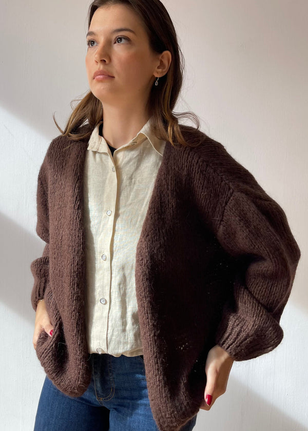 ØST London Smila Cardigan in Brown