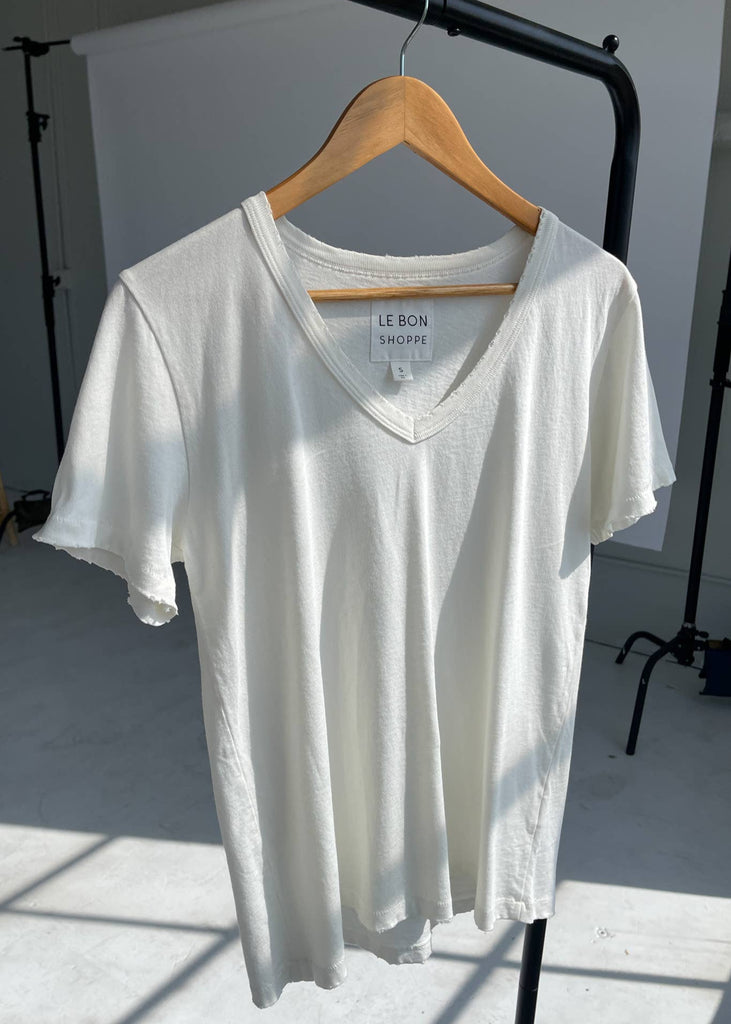 Organic Cotton La Vie Tee in Vintage White