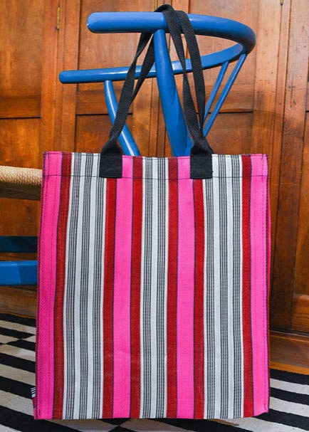 Eco Woven Market Shopper in Neyron, Guardsman and Pearl