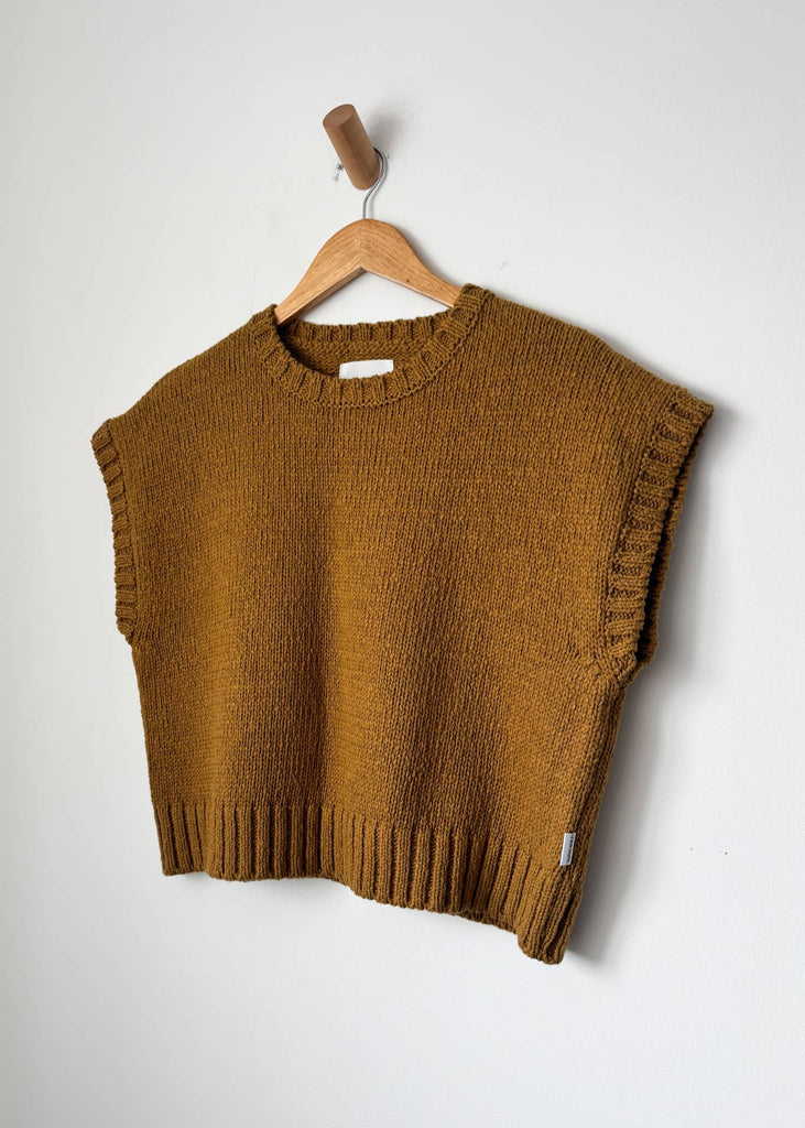 Pierre Cotton Sweater Top - Dijon