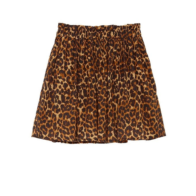 Five Jared Leopard Print Skirt