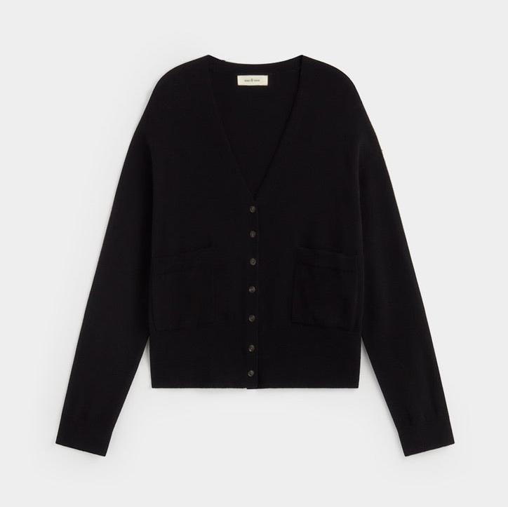 ese o ese cocoon cardigan in black 