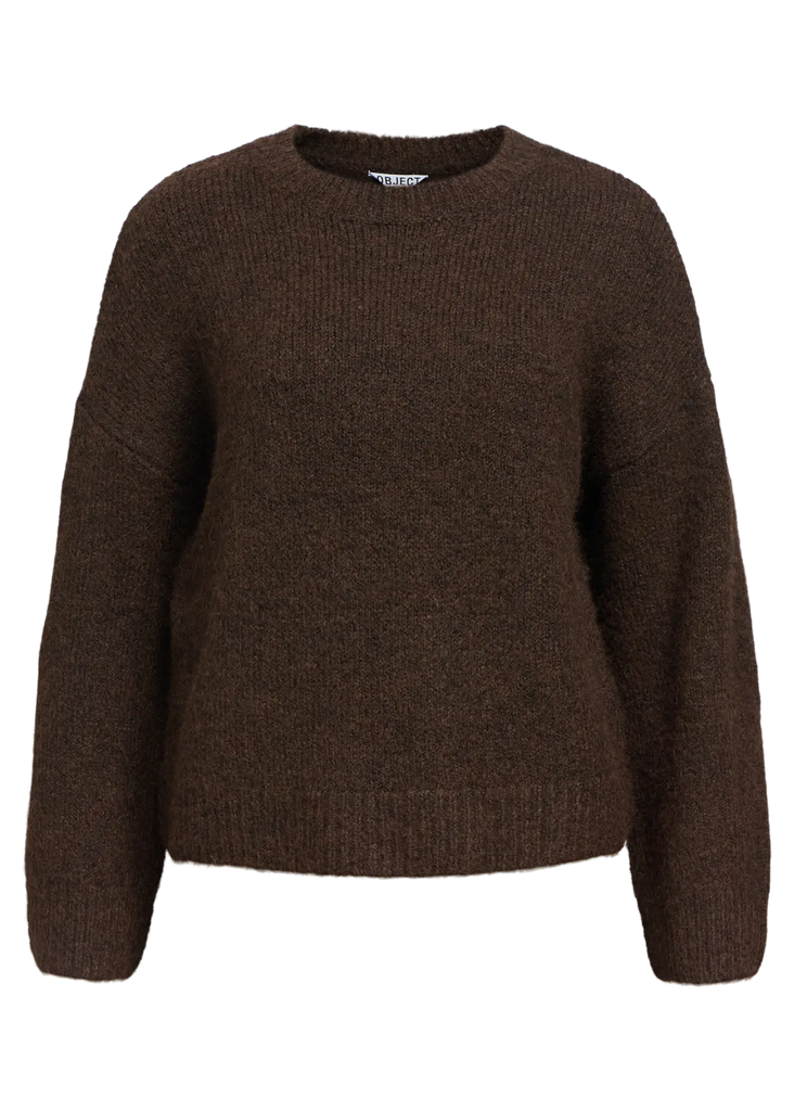 Brown sweater on a white background