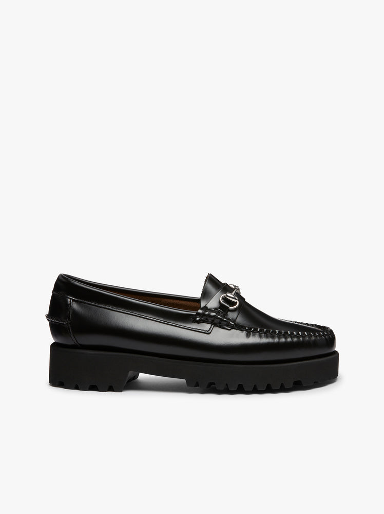 G.H.BASS Weejuns 90s Lianna Horsebit Loafers Black Leather