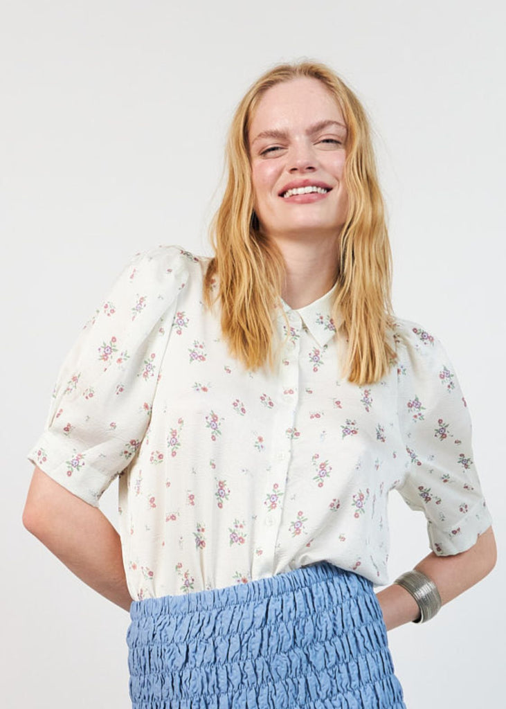 Lolly's Laundry Pink Floral  Bono Shirt 