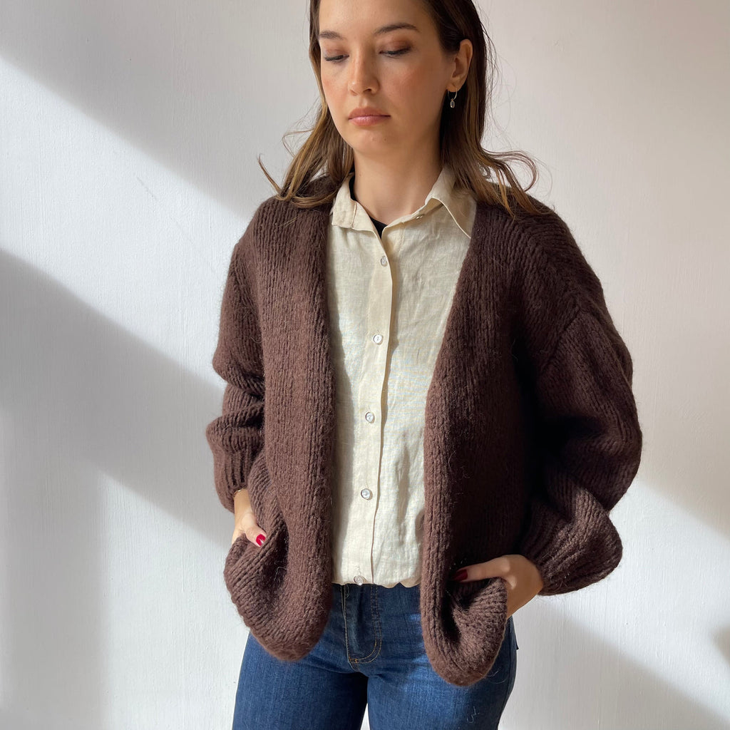 ØST London Smila Cardigan in Brown