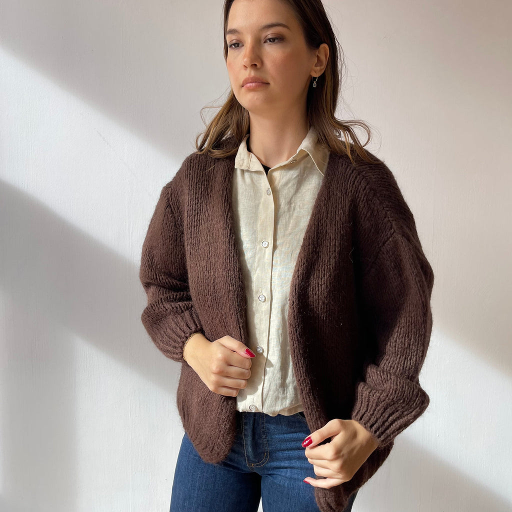 ØST London Smila Cardigan in Brown