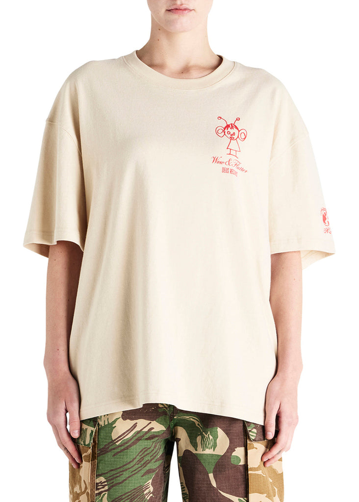 Sensory Overload Oversized Tee in Pebble