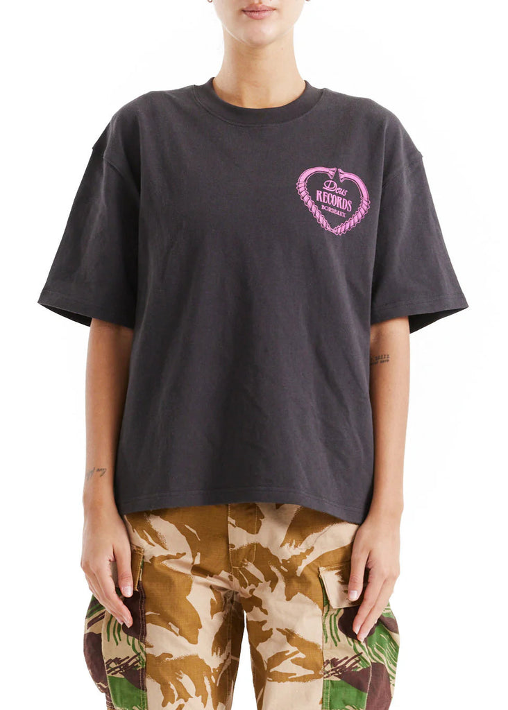 Lady Libertine Oversized Tee in Anthracite