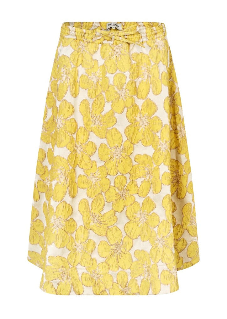 Bristol Midi Skirt in Light Yellow