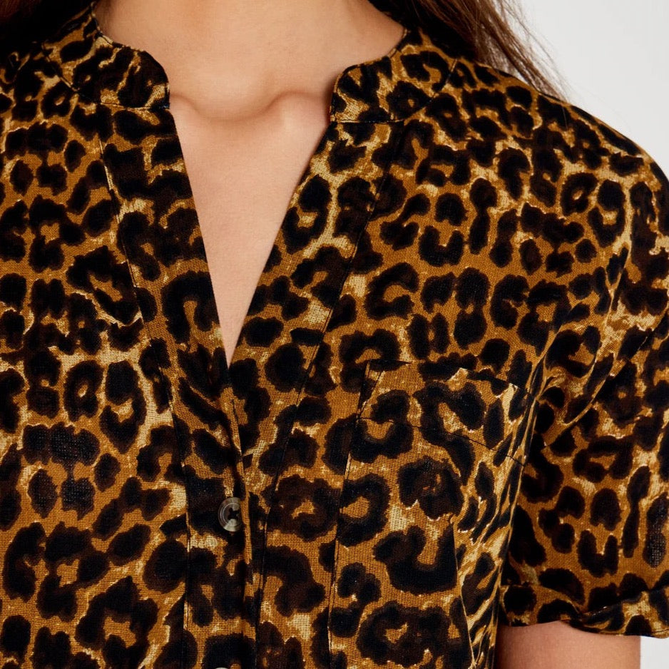 Five Elicia Leopard Print Jumpsuit