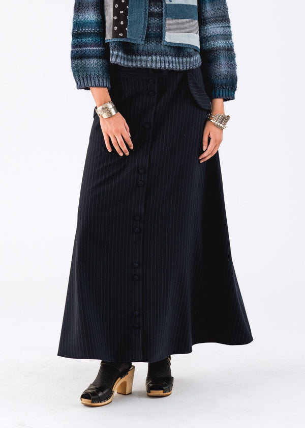 Lollys Laundry EdenLL Maxi Skirt in Dark Navy