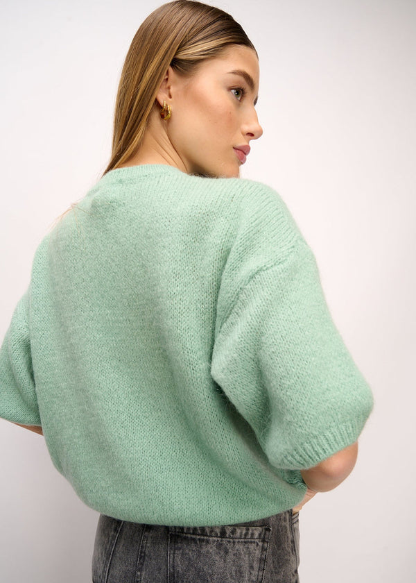 Mimi Knit Jumper in Soap Green