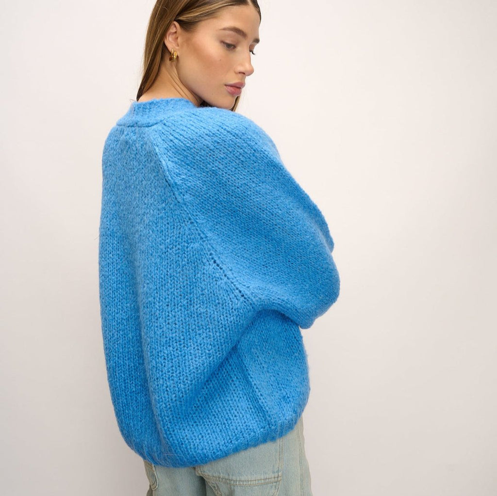 Noella Fora Knit Cardigan in Blue