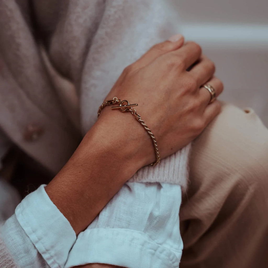 Cabinet Olivia Rope Chain Bracelet in Silver