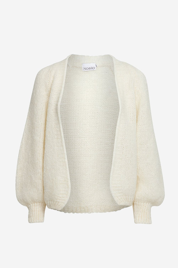 Noella Fora Knit Cardigan in White