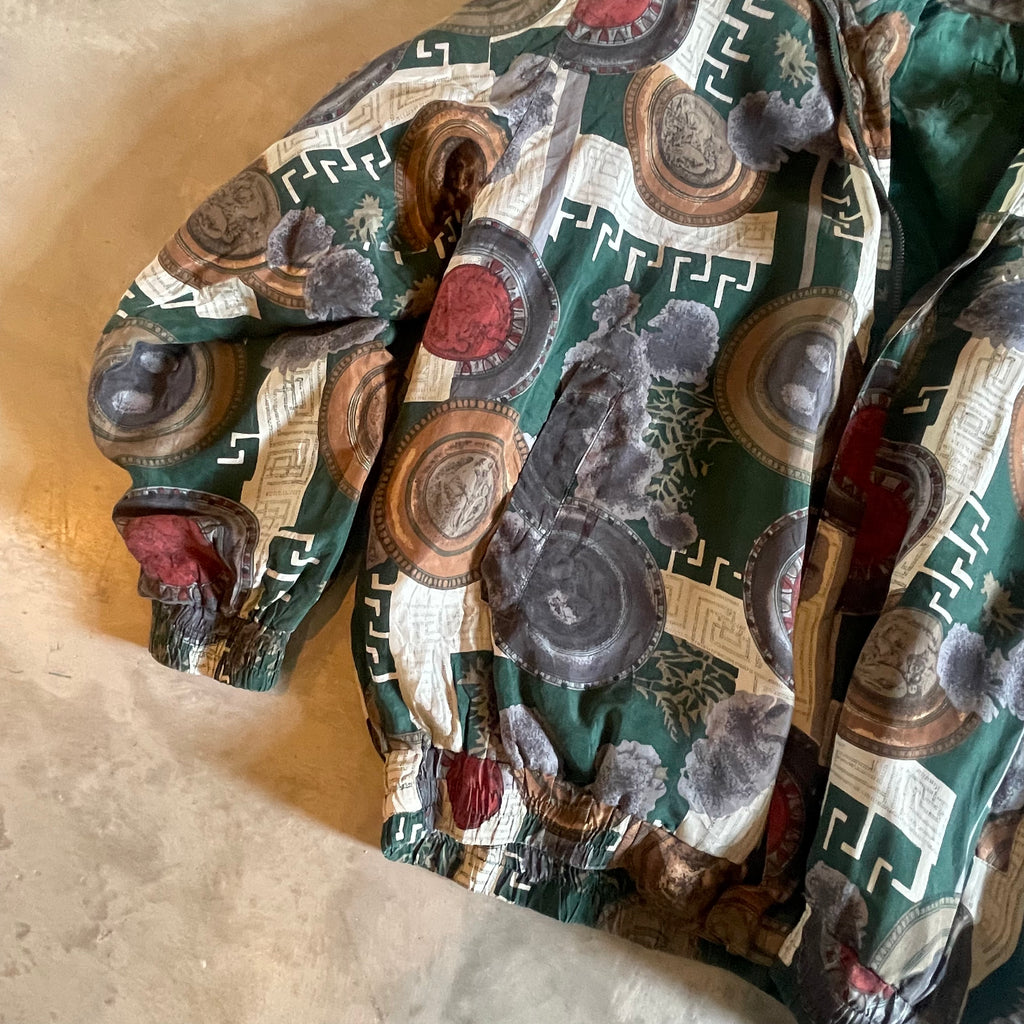 Vintage silk 2025 bomber jacket