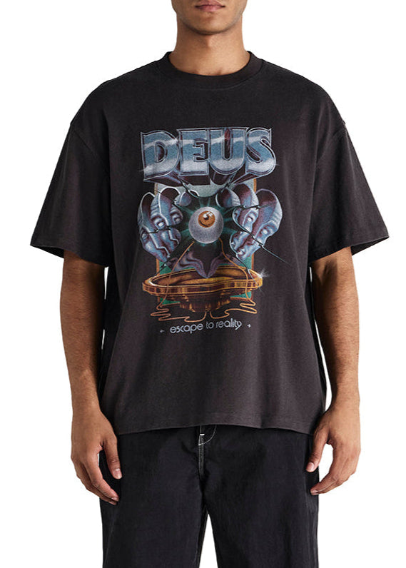 Deus ex Machina Great Escape Tee in Anthracite