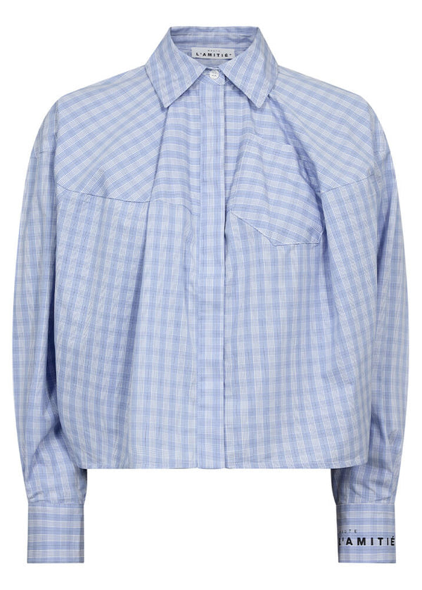 Haute L'Amitie Blue Check Sophie Shirt