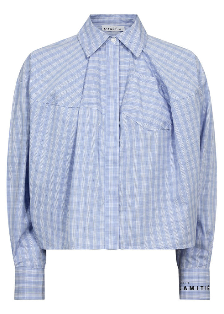 Haute L'Amitie Blue Check Sophie Shirt