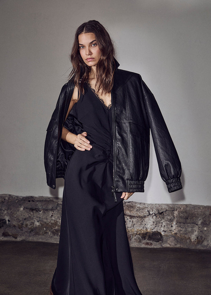 Haute L’Amitie Rizz PU Jacket in Black