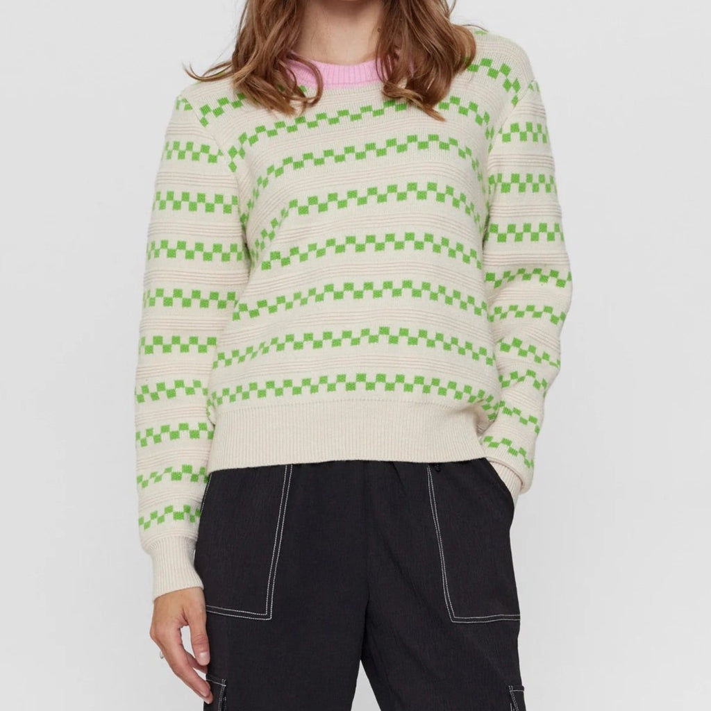 Numph Nutate Pullover in Greenery