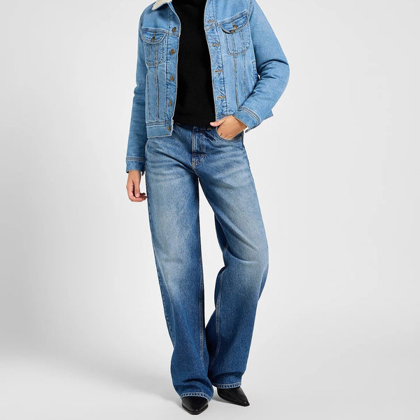 Lee Rider Loose Straight Jeans in Blue Flame