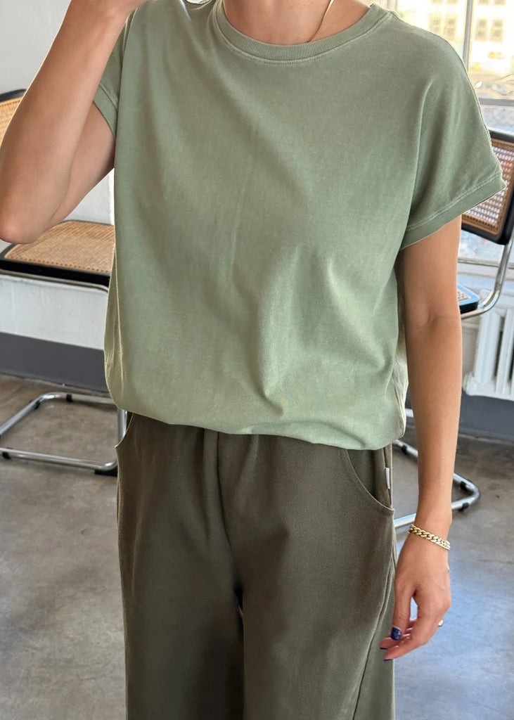 Le Bon Shoppe Ease Tee In Matcha&nbsp;