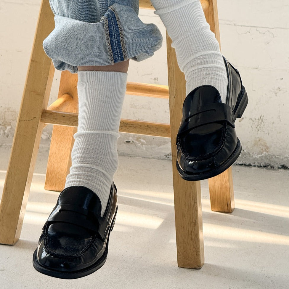 Le Bon Shoppe Trouser Socks in Classic White