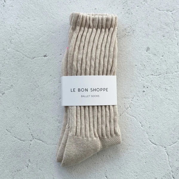 Le Bon Shoppe Ballet Oatmeal Socks