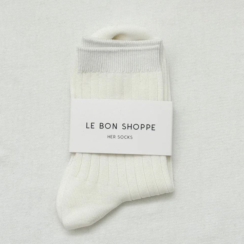 Le Bon Shoppe Her Socks in White