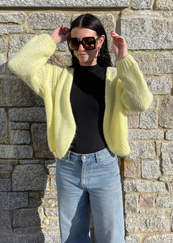 ØST London Smila Cardigan in Lemon