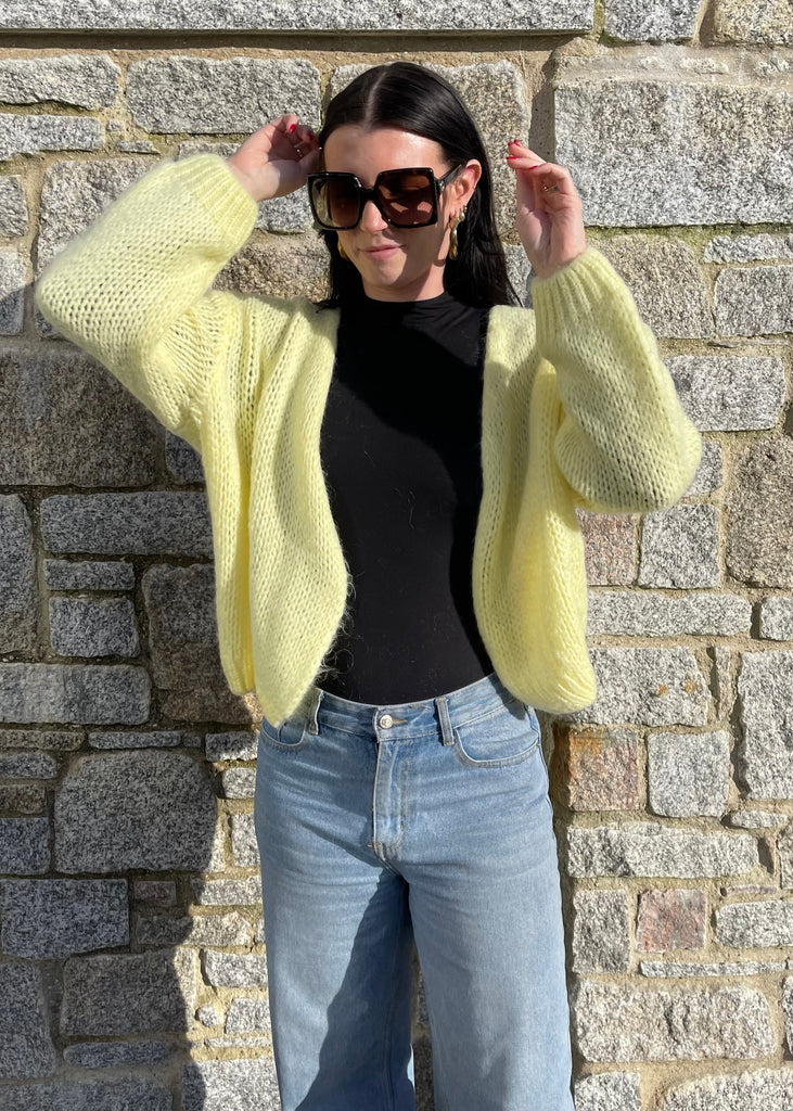 ØST London Smila Cardigan in Lemon