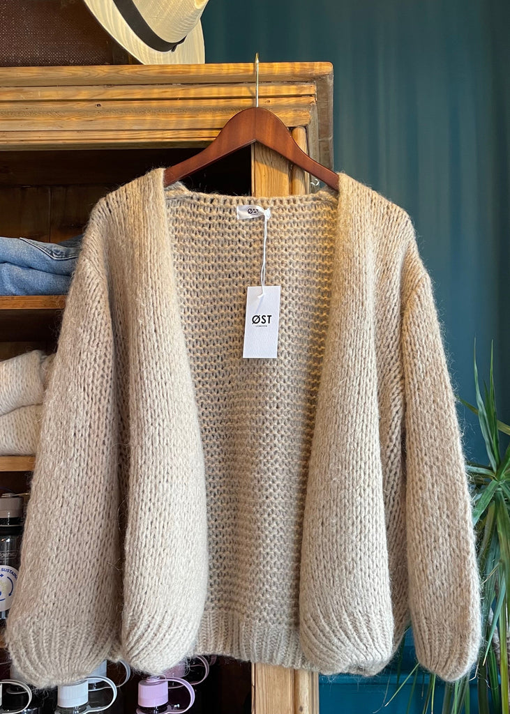 ØST London Smila Cardigan in Coffee