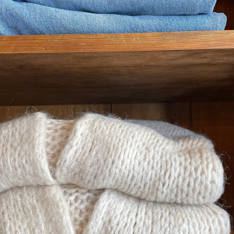 ØST London Smila Cardigan in Classic Oat