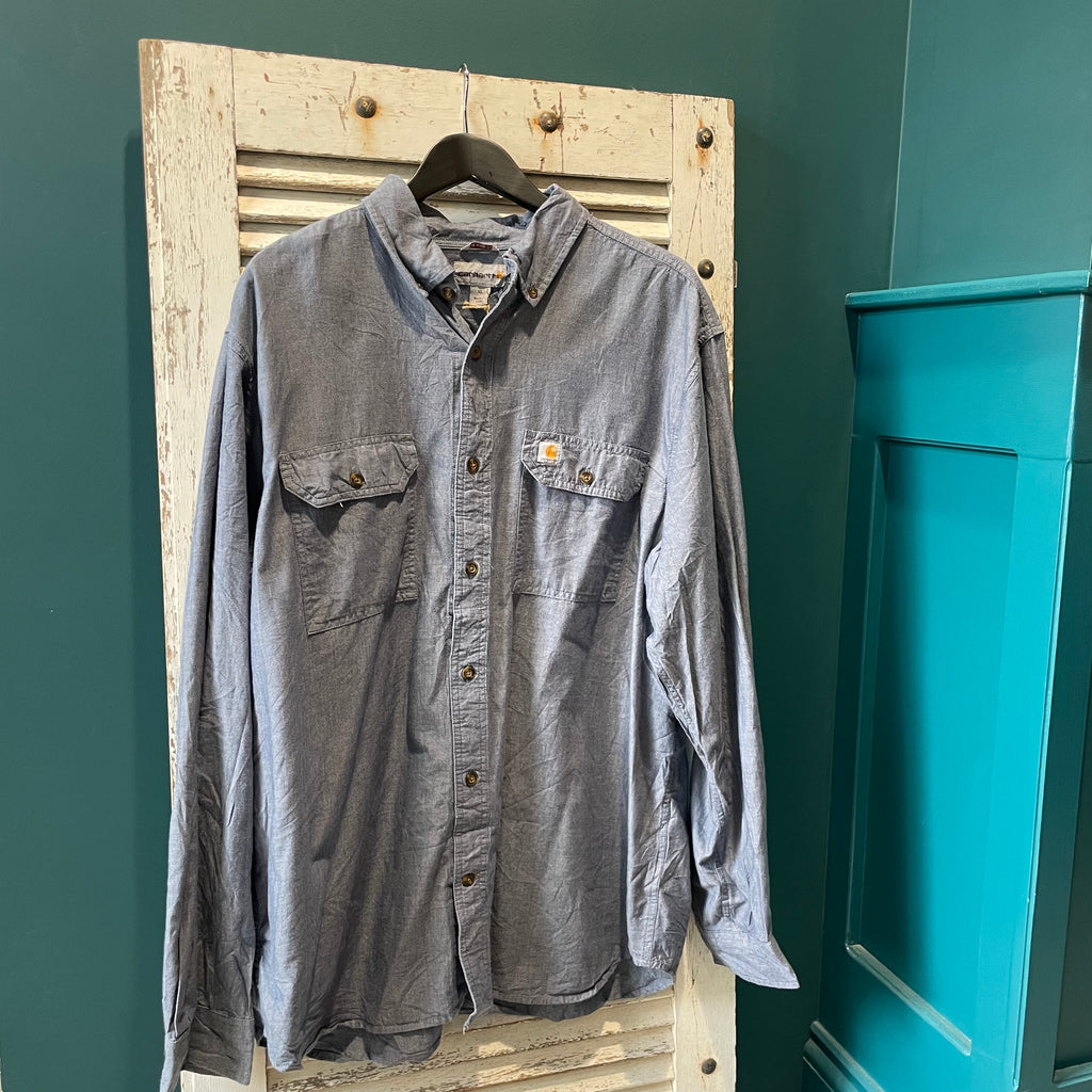 Carhartt Cotton Shirt in Dusty Blue