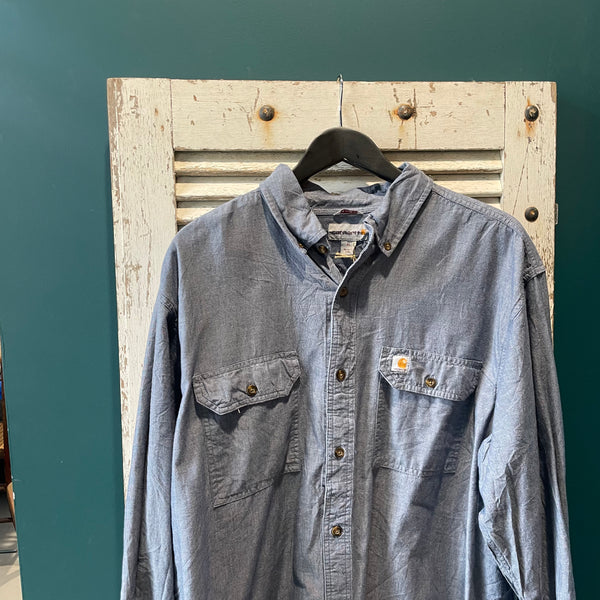 Carhartt Cotton Shirt in Dusty Blue