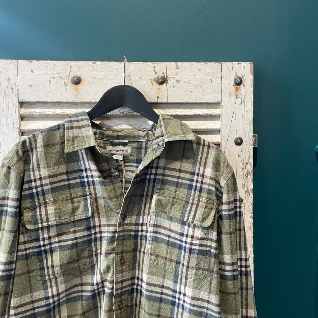 Carhartt Check Flannel Shirt in Green / Brown