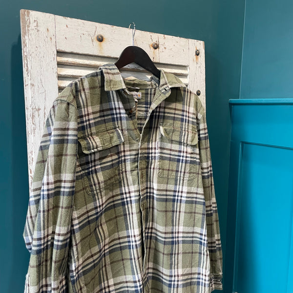 Carhartt Check Flannel Shirt in Green / Brown